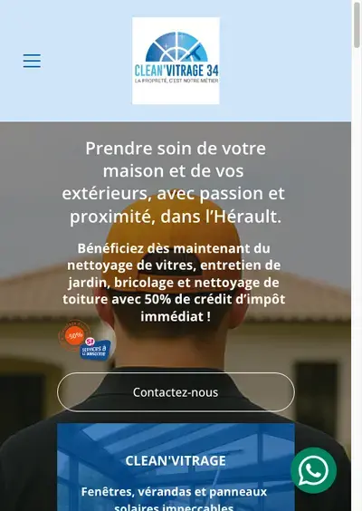 Site Clean Vitrage 34 mobile