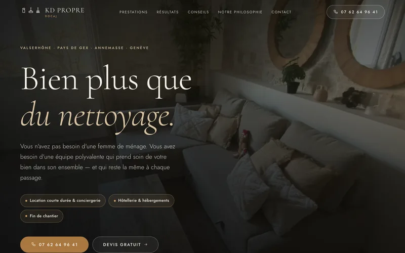 Site KD Propre — création MedAgency