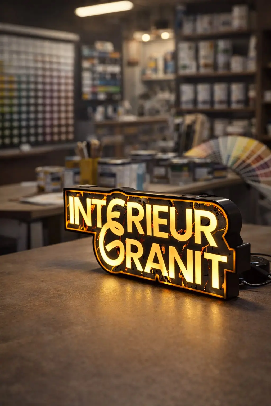 Lightbox Interieur Granit